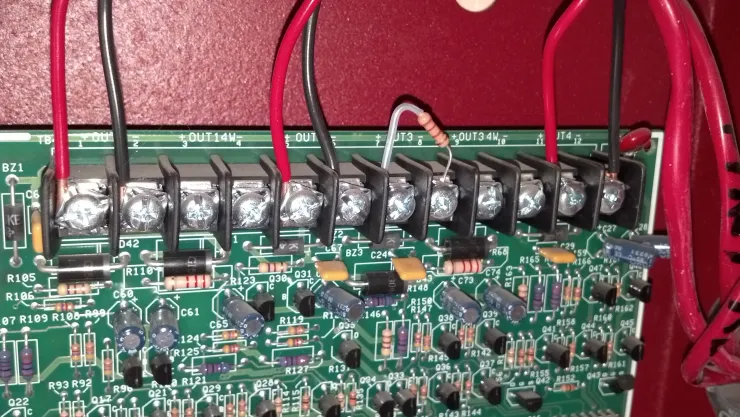 Alarm panel wiring & terminal block